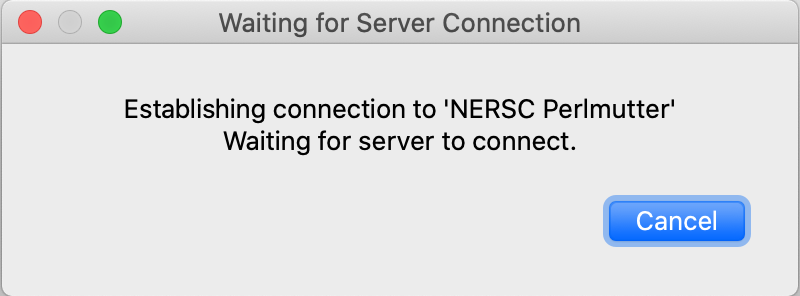 Please wait dialog with Cancel button