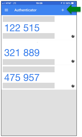 Google authenticator scar a barcode on Apple