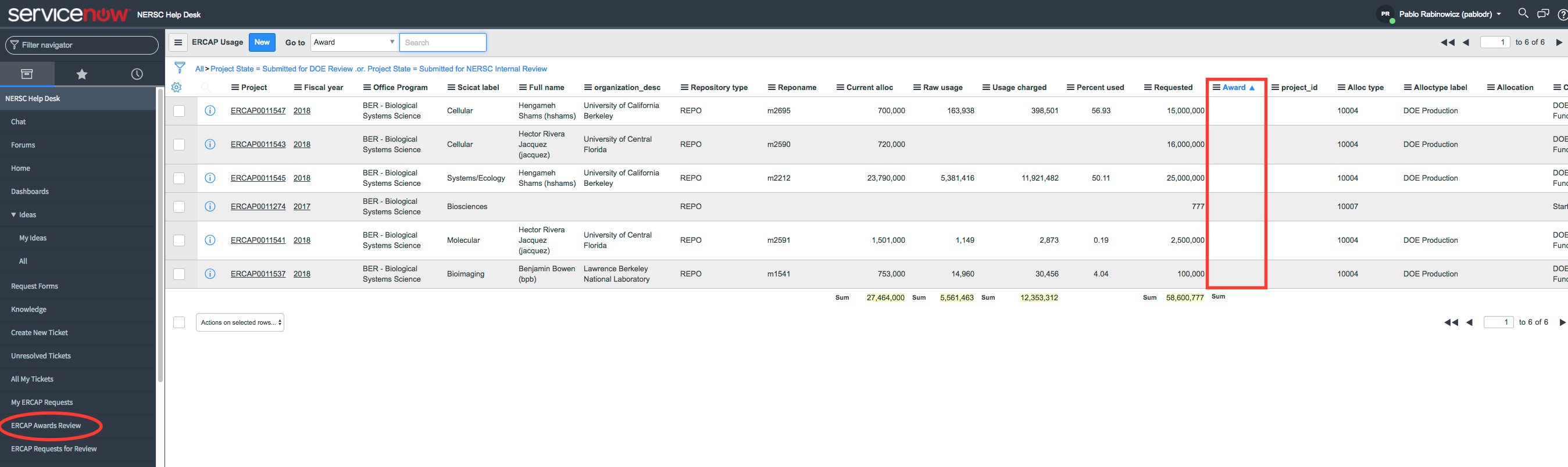 DEV DOE Awards Review