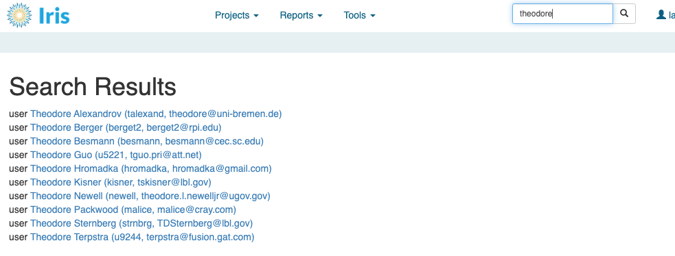 Person Search result