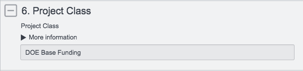 Project Class DOE Production