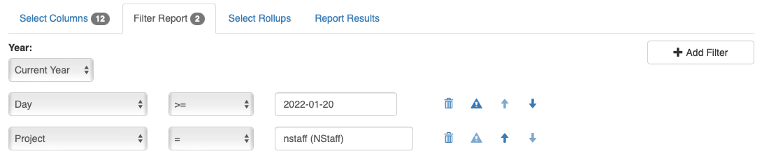 Iris reports select columns total
