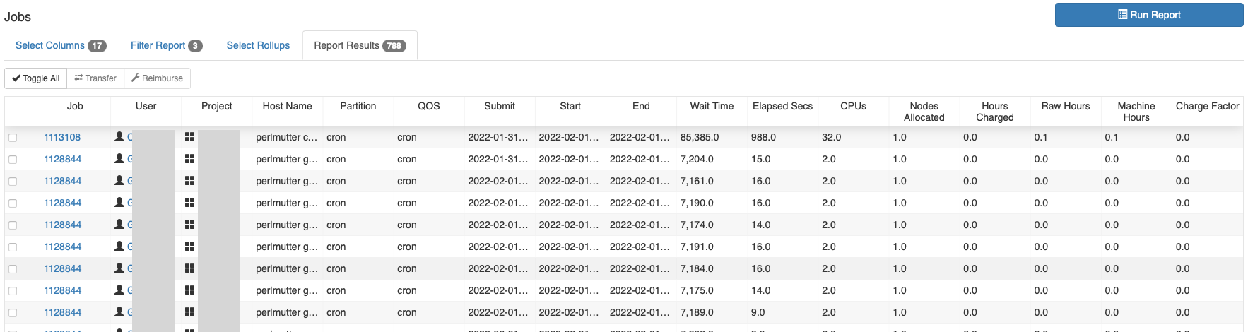 Iris reports daily compute report