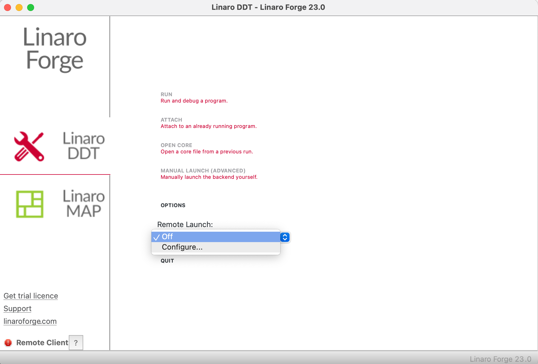 remote client configure 1
