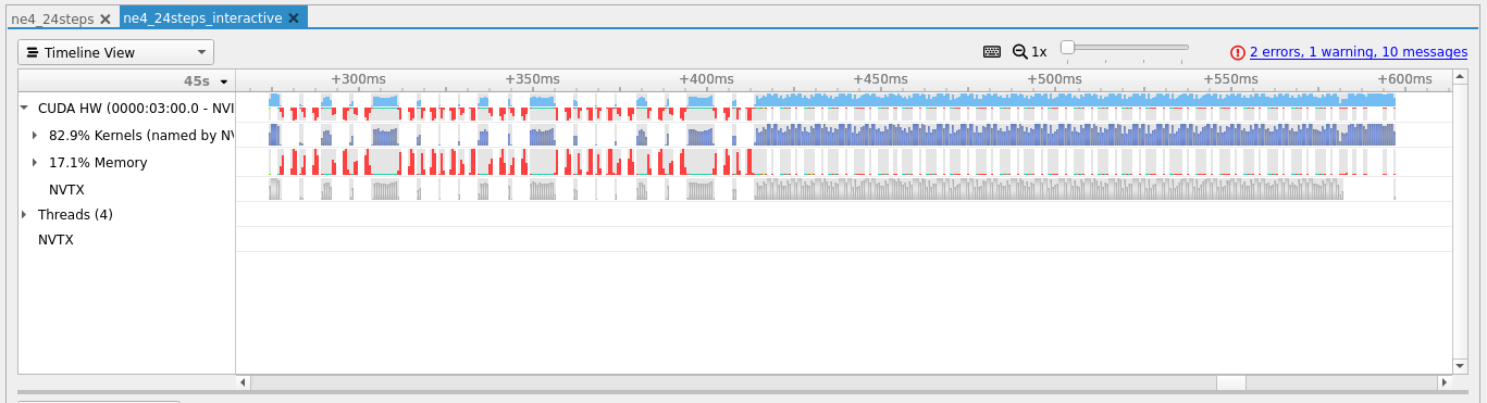 Nsight Sytems memory transfer example 1